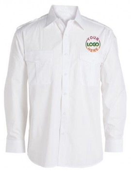 Long Sleeve White Uniform Shirt